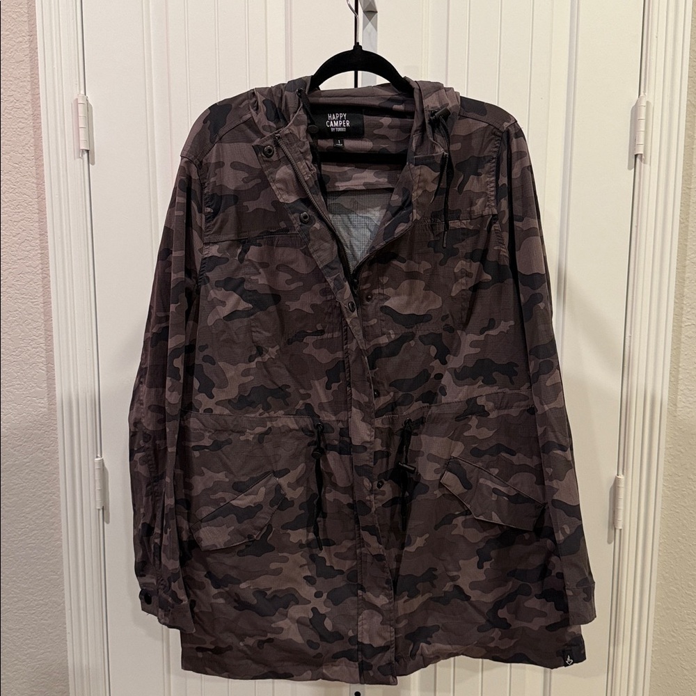 Torrid Happy Camper Camouflage Jacket